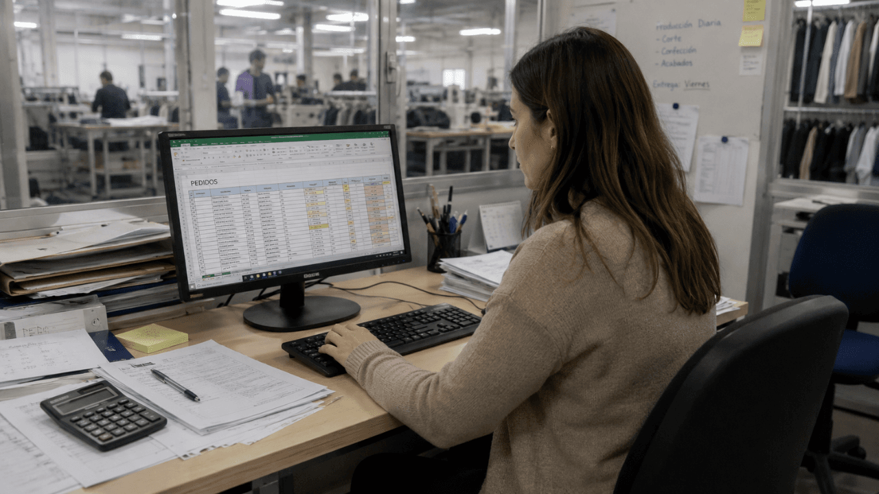 Desarrollo de solución propia tras años con hojas Excel en empresa industrial